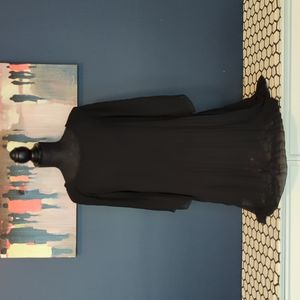 Black pleated dress